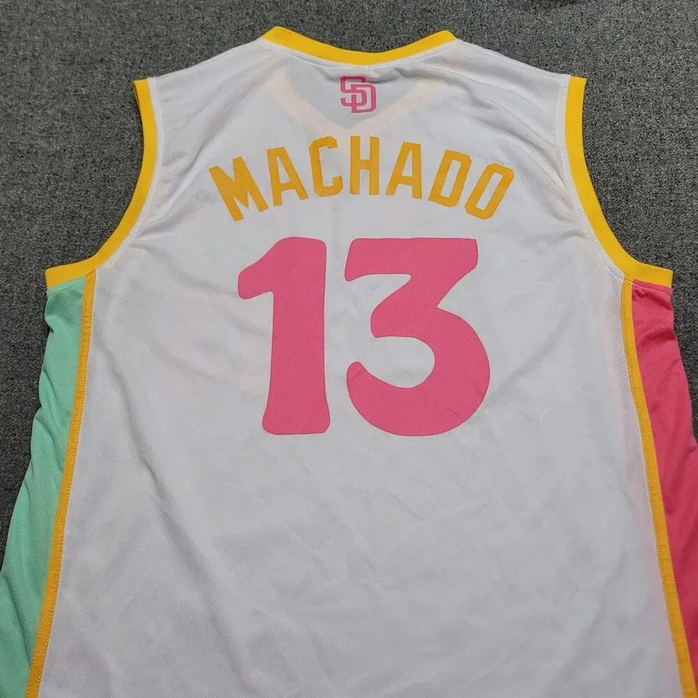 San Diego Padres Jersey Extra Large Manny Machado City Connect Basketball Tank